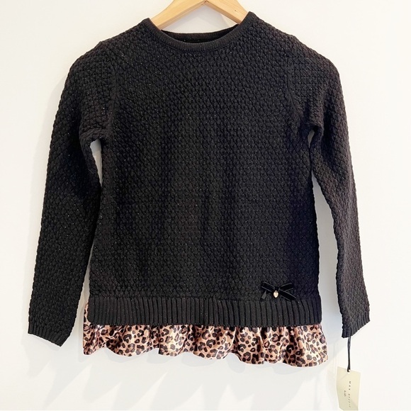 NWT Max Studio Girl Knit Sweater Shirt Tunic - Picture 1 of 12